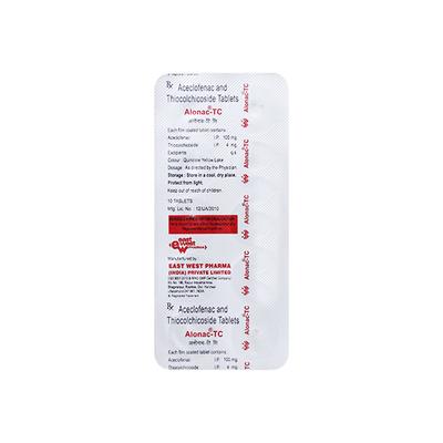 Alonac TC Tablet 10'S - Muscle Cramps/Spasticity-Mus