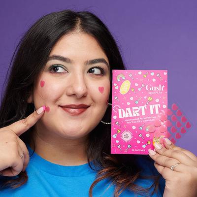 Gush Beauty Dart It Hydrocolloid Pimple Patches For Healing Acne, Zits And Blemishes - Heart 1's - Masks & Peels