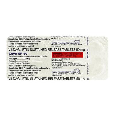 ZAVA SR 50 Tablet 10's - Diabetes-Ant