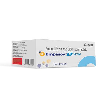 EMPASOV S 10/100 Tablet 10's - Diabetes-Ant