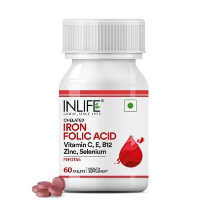 INLIFE Iron Folic Acid Tablets 60's - Multi-Vitamins