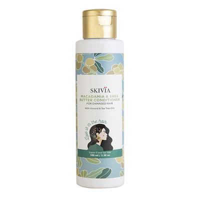 Skivia Macadamia & Shea Butter Conditioner With Almond & Tea Tree Oil -Unisex 100 ml - Conditioners