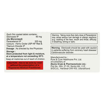 ETOBANG P Tablet 10's - Pain relief-Nsa