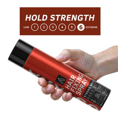 Ustraa Hair Fixing Spray - Strong Hold Hard Set with Apple Cider Vinegar 250ml - Hair Gels & Waxes