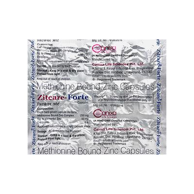 ZITCARE FORTE Capsule 15's - Supplements-Vam