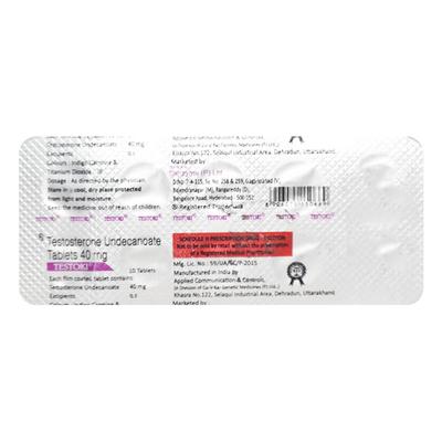 Testoki 40mg Tablet 10'S - Hormonal Therapy-And