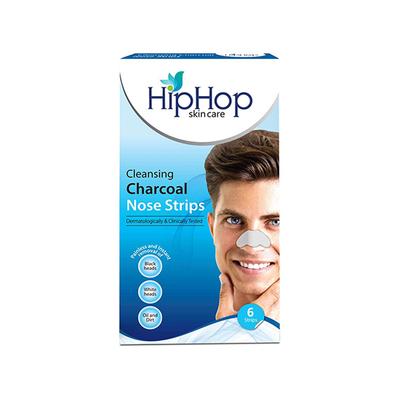 HipHop Skincare Deep Cleansing Charcoal Nose Strips for Men 6 Strips 6's - Masks & Peels
