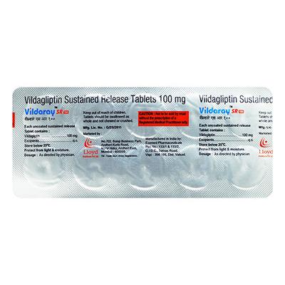 VILDARAY SR 100 Tablet 10's - Diabetes-Ant