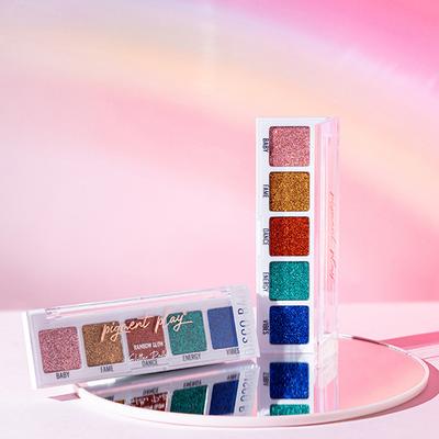 Pigment Play Max Effects Mini Rainbow Glow Glitter Palette - Disco Ball 4.5gm - Eye Shadow Palettes