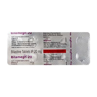 BILAMEGH 20 Tablet 10's - Allergies-Ant