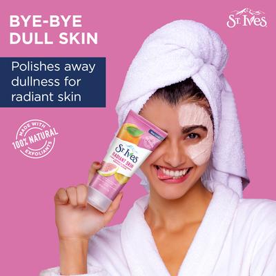 St. Ives Radiant Skin Pink Lemon & Mandarin Orange Face Scrub 170 gm - Scrubs & Exfoliants