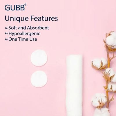 Gubb Cotton Pads Embossed 100 Units 140gm 2's - Facial Wipes & Tissues