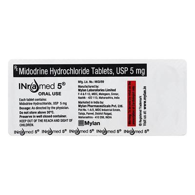 INRAMED 5 Tablet 10's - Hypotension-Vas