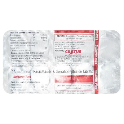 DOLOCRAT PLUS Tablet 10's - Pain relief-Nsa