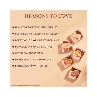 Just Herbs Serum Foundation Dewy Finish Spf 30+ Rosehip + Ricestarch, 02 Porcelain 30ml - Foundation