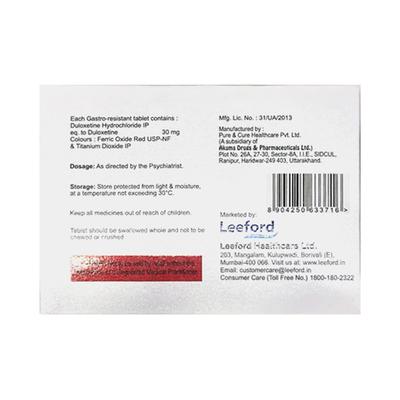 DUTEX 30 Tablet 10's - Depression-Ant