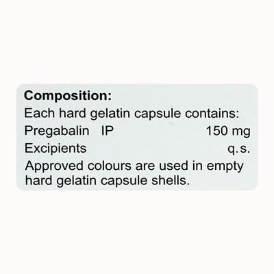 PREGABANYL 150 Capsule 10's - Neuropathic Pain-Dru