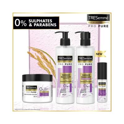 Tresemme Pro Pure Damage Recovery Shampoo with Fermented Rice Water, Sulphate Free & Paraben Free 370 ml - Shampoos