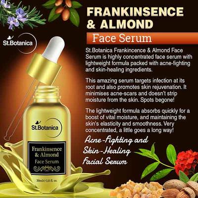 St.Botanica Frankincense & Almond Face Serum 30 ml - Dark Circle & Wrinkle Busters