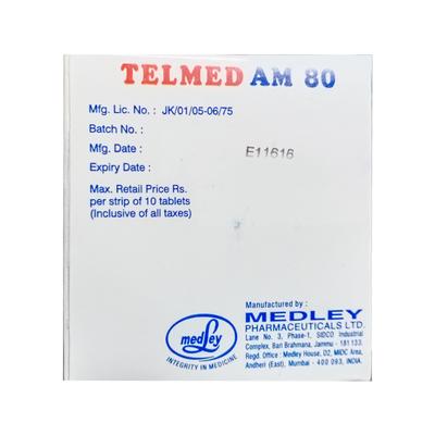 TELMED AM 80 Tablet 10's - Hypertension-Ana