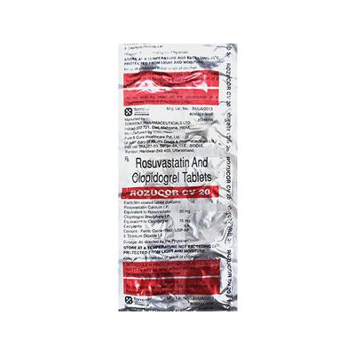 ROZUCOR CV 20 Tablet 10's - High Cholesterol-Dys