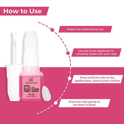 Miss Claire Instant Nails Glue 10gm - Nail Polish