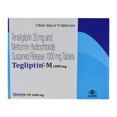 Tegliptin M 1000Mg Tablet 15's - Diabetes-Ant