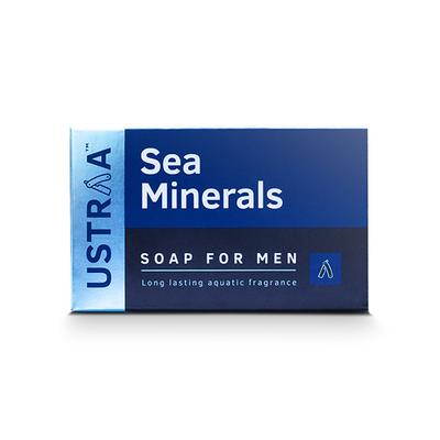 Ustraa Deo Soap for Men - Sea Minerals (Pack of 8 x 100 gm) - Soaps