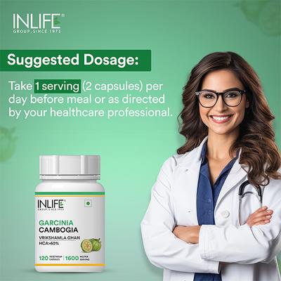 INLIFE Garcinia Cambogia 1600 mg Vegetarian Capsules 120's - Weight Loss