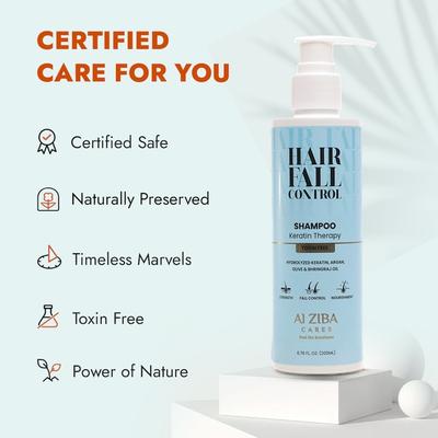 Alziba Cares Hair Fall Control Shampoo 200 ml - Shampoos