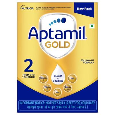 Aptamil Gold Infant Formula Stage 2 Powder (6 - 12 Months) 400 gm - Baby And Infant Supplements