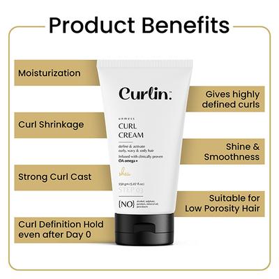Curlin Unmess Curl Cream 150 gm - Hair Creams