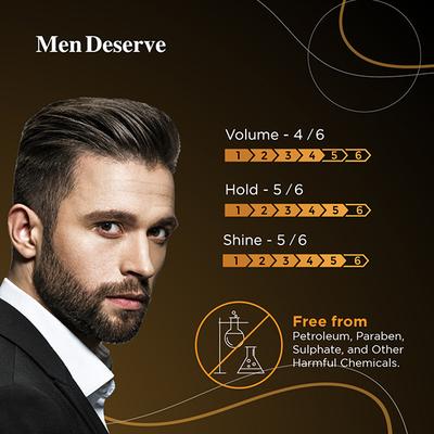 Men Deserve Ultra Shine Pomade Strong Hold 100gm - Hair Gels & Waxes