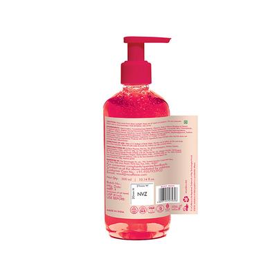 mCaffeine Brightening Raspberry Body Wash - Fruity Raspberry Aroma, Vitamin C Rich & 5% Glycerine 300 ml - Shower Gels & Body Wash