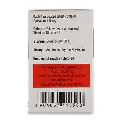 APIGAT 2.5mg Tablet 30's - Blood Clot-Ant