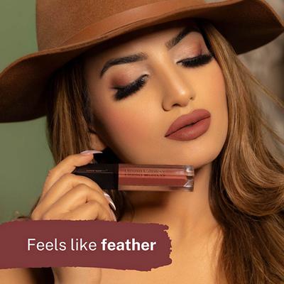 Love Earth Liquid Mousse Lipstick - Irish Coffee Matte Finish Lightweight, Non-Sticky 6 ml - Liquid Lipsticks