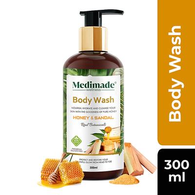 Medimade Honey And Sandal Body Wash 300 ml - Shower Gels & Body Wash