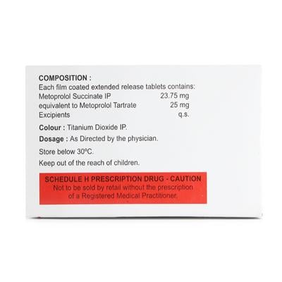 MET XL 25mg Tablet 20's - Hypertension-Bet