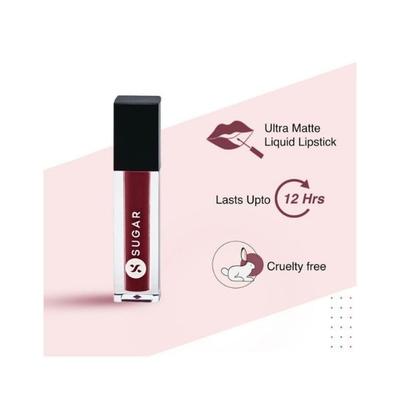Sugar Cosmetics Smudge Me Not Liquid Mini Lipstick 04 Plum Yum 1.1 ml - Liquid Lipsticks