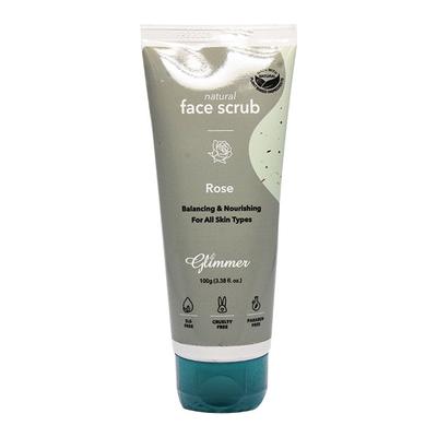 Glimmer Natural Face Scrub Rose 100 gm - Face Scrubs