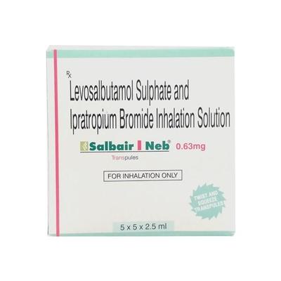 Salbair I Neb 0.63mg Transpule 2.5ml - Asthma/COPD-Ast