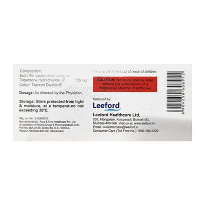 TOLEXANT 150 Tablet 10's - Muscle Cramps/Spasticity-Mus