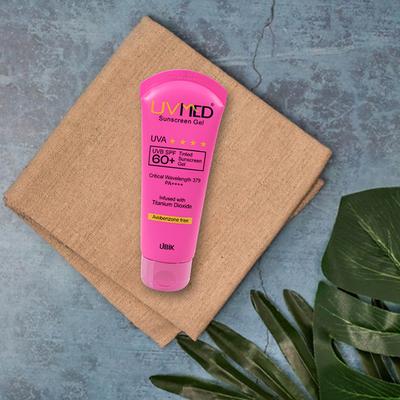 UVMED SPF 60+ UVA/UVB PA++++ TINTED Sunscreen Gel 50g - Sunscreen Preparations-Emo