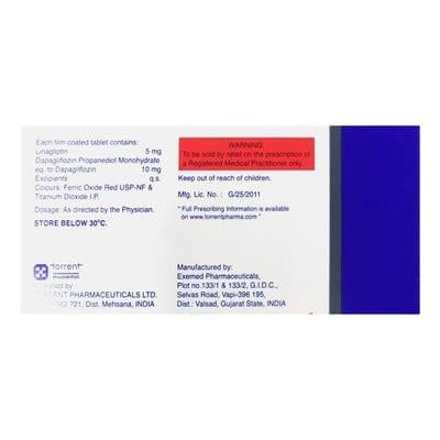 LINAXA D 5/10 Tablet 10's - Diabetes-Ant