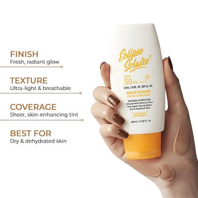 Eclipse Solaire 5X PROTECTION Aqua Fusion Sunscreen SPF 50 PA+++ 60 ml - Face Sunscreen