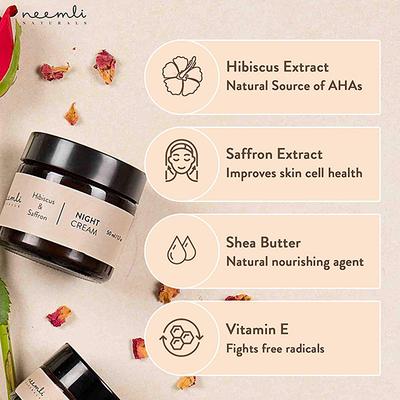 Neemli Naturals Hibiscus & Saffron Night Cream 50 ml - Night Cream