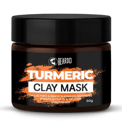 Beardo Face Mask - Turmeric Clay 50 gm - Masks & Peels