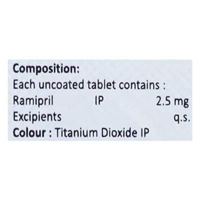 RAMIXIL 2.5mg Tablet 10's - Hypertension-ACE