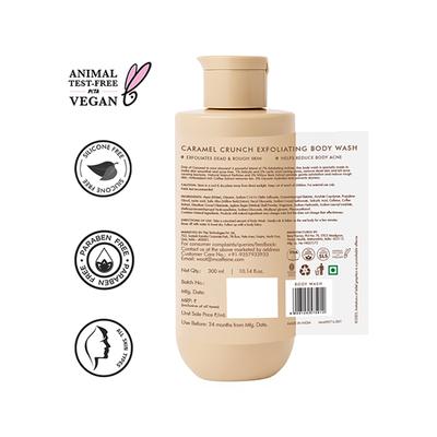 MCaffeine 7% Exfoliating Body Wash- 1% Salicylic 2% Lactic Acid, Shower Gel to Reduce Body Acne 300 ml - Shower Gels & Body Wash