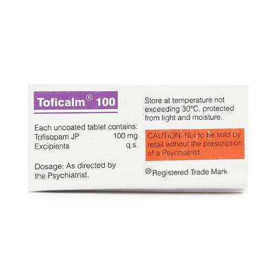 Toficalm 100mg Tablet 10'S - Anxiety-Anx